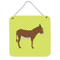 Micasa Cotentin Donkey Green Wall or Door Hanging Prints, 6 x 6 in. MI225904